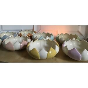 Hand crafted, one of a kind pastel colored‎ ceramic bowls cereal or serving bowl